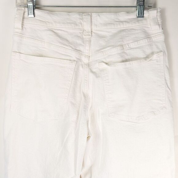 Madewell Women's White Wide-Leg Crop Jeans Size 29 Vintage High Rise - Picture 6 of 12